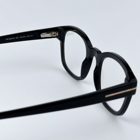 Tom Ford Men BRAND NEW Eyeglasses Black Clear Blue Light Block Square FT5808 001 - Picture 9 of 10